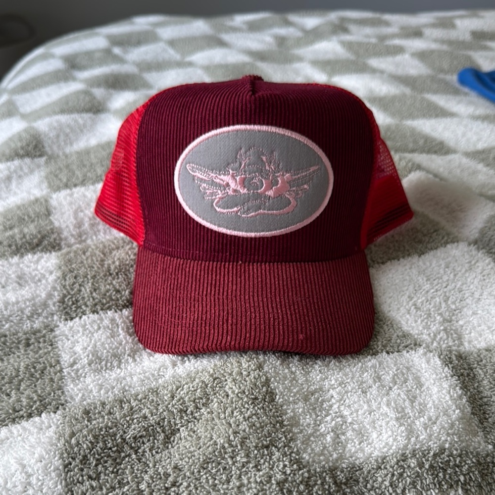Red Boys Lie Trucker Hat